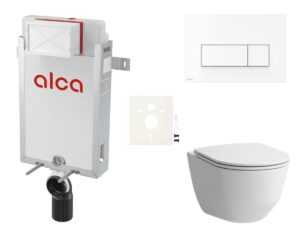 Cenovo zvýhodnený závesný WC set Alca na zamurovanie + WC Laufen SIKOAL7