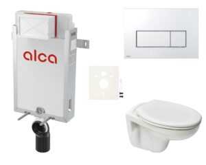 Cenovo zvýhodnený závesný WC set Alca na zamurovanie + WC S-Line S-line Pre SIKOAP8