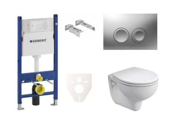 Cenovo zvýhodnený závesný WC set Geberit do ľahkých stien / predstenová montáž + WC Bicykel Rekord SIKOGES7K3