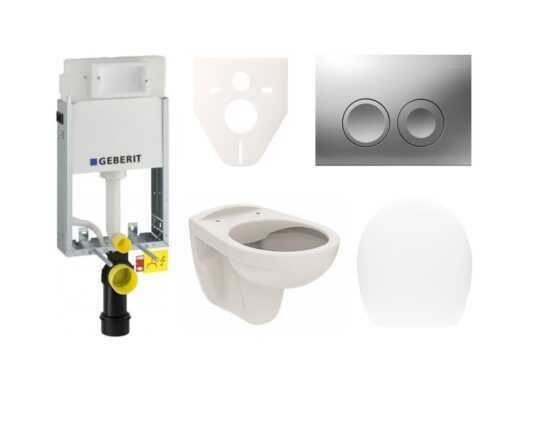 Cenovo zvýhodnený závesný WC set Geberit na zamurovanie + WC S-Line SIKOGE1U3