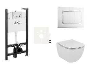 Cenovo zvýhodnený závesný WC set Jika do ľahkých stien / predstenová montáž + WC Ideal Standard Tesi SIKOJSTES1