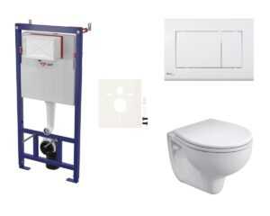 Cenovo zvýhodnený závesný WC set SAT do ľahkých stien / predstenová montáž + WC Bicykel Rekord SIKOSSKOL20K