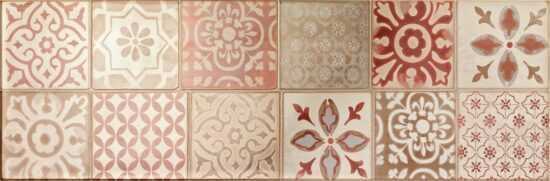 Dekor Ragno Frame cream patchwork 25x76 cm lesk FRR4YN