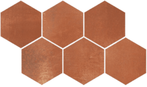 Dekor Rako Via červenohnedá 21x37 cm mat DDVT8712.1