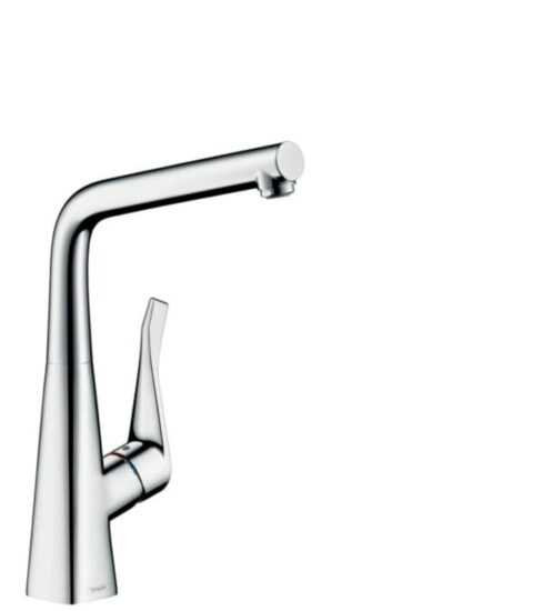 Drezová batéria Hansgrohe Metris s otočným ramienkom chróm 14782000