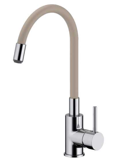 Drezová batéria S-line Pro so silikónovým ramienkom béžová / chróm SIKOBSLPRO290BE
