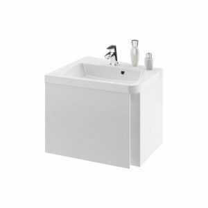 Kúpeľňová skrinka pod umývadlo Ravak 10° 55x49 cm biela X000000739