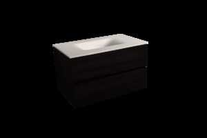 Kúpeľňová skrinka s umývadlom bílá mat Naturel Verona 66x51