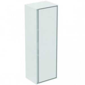 Kúpeľňová skrinka vysoká Ideal Standard Connect Air 40x30x120 cm v kombinácii svetlo šedá lesk / biela mat E0834EQ
