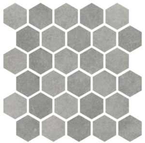 Mozaika Cir Materia Prima metropolitan grey hexagon 27x27 cm lesk 1069914