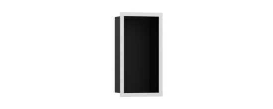 Polička Hansgrohe XtraStoris Individual s rámom vo farbe matná biela 56095700