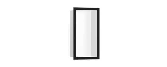 Polička Hansgrohe XtraStoris Individual s rámom vo farbe matná čierna 56096670