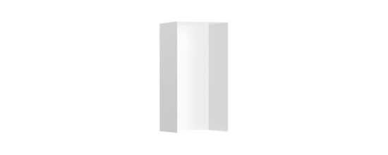 Polička Hansgrohe XtraStoris Minimalistic bez orámovania vo farbe matná biela 56076700