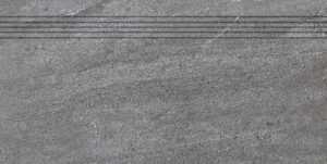 Schodovka Rako Quarzit tmavo sivá 30x60 cm mat DCPSE738.1