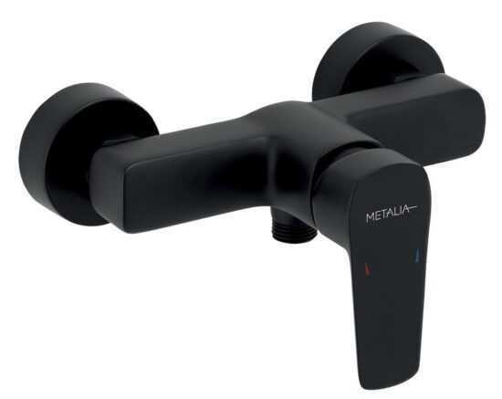 Sprchová batéria Novaservis Metalia 58 bez sprchového setu 150 mm čierna 58061/1
