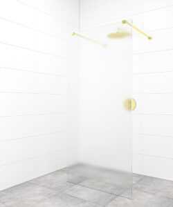 Sprchová zástena Walk-in 100 cm SAT vo farbe profilu zlatá SATBWI100MSZAVZ