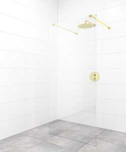 Sprchová zástena Walk-in 110 cm SAT vo farbe profilu zlatá SATBWI110ZAVZ
