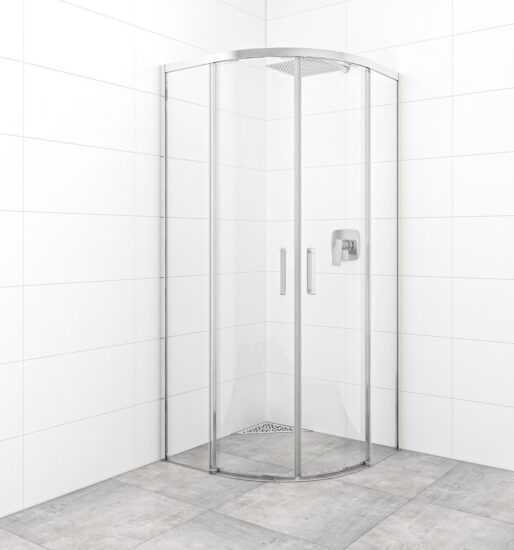 Sprchový kút čtvrtkruh 80x80 cm SAT TEX BB SATTEXSBB80CRT