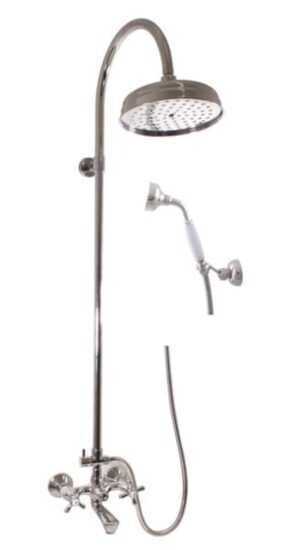 Vaňová batéria RAV Slezák MORAVA so sprchovacím setom 150 mm chróm MK154.5/3