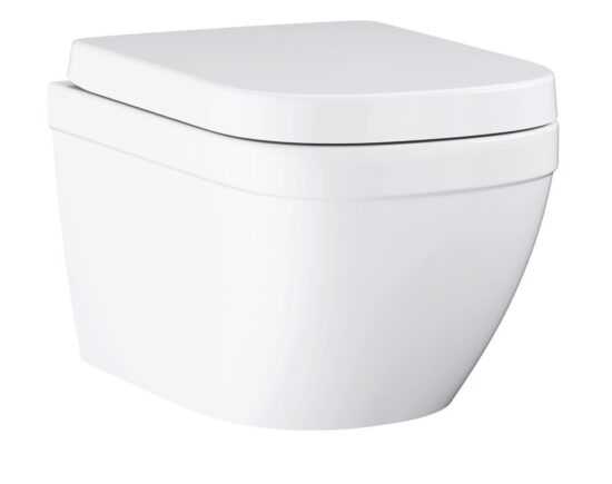 Wc s doskou softclose závesné Grohe EURO-CERAMIC alpská biela so zadným odpadom 39693000