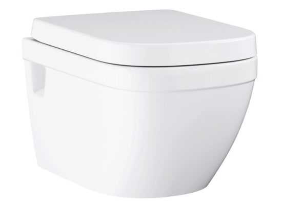 Wc s doskou softclose závesné Grohe EURO-CERAMIC alpská biela so zadným odpadom 39703000