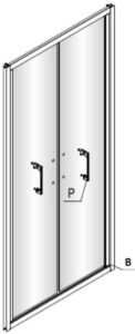 dvere ľavé TEXL90 + profil
