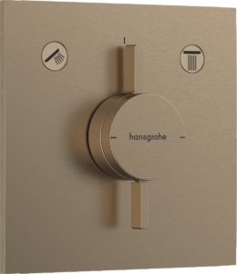 Vaňová batéria Hansgrohe DuoTurn E bez podomietkového telesa kartáčovaný bronz 75417140