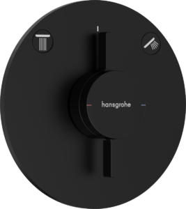 Vaňová batéria Hansgrohe DuoTurn S bez podomietkového telesa matná čierna 75418670