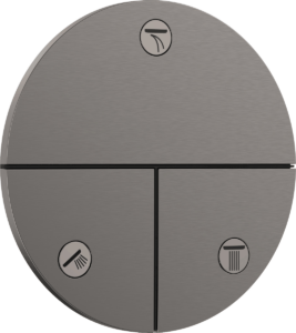 Ventil Hansgrohe ShowerSelect Comfort S bez podomietkového telesa kartáčovaný čierny chróm 15558340