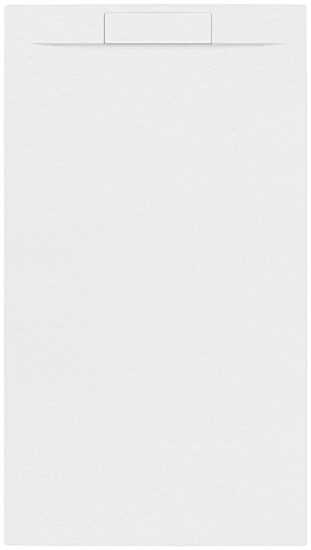 Sprchová vanička obdĺžniková SAT Fusion 160x90 cm liaty mramor Blanco SATFU16090BL