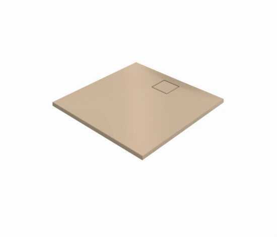Sprchová vanička štvorcová Huppe EasyFlat 100x100 cm liaty mramor béžová matná EF0102.037